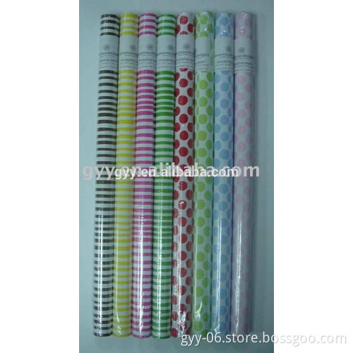 Printed gift wrapping paper/ tissue paper packing with film